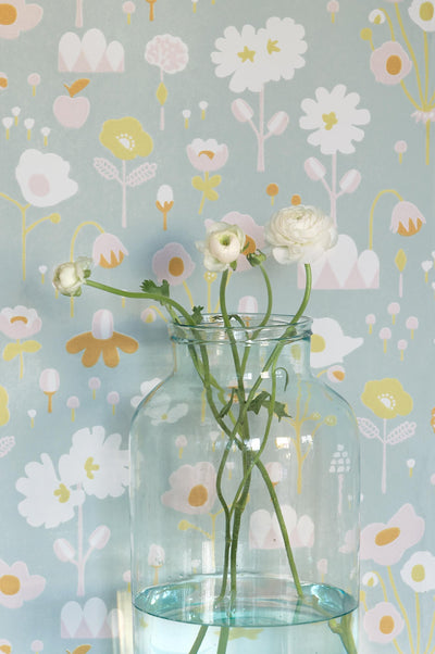 product image for Bloom Grey Wallpaper by Majvillan 35