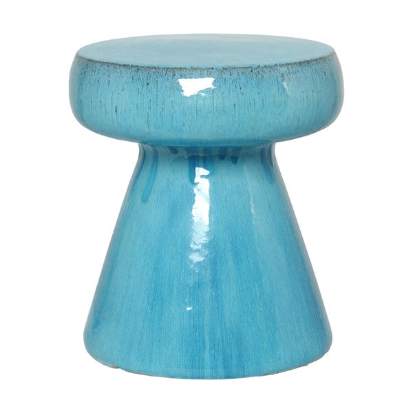 mushroom stool in blue design by emissary 1
