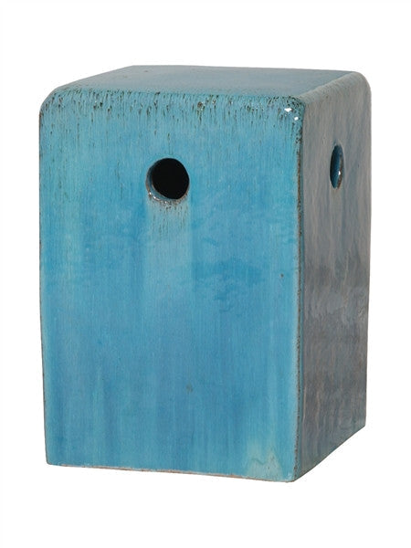 media image for square garden stool in blue design by emissary 1 20