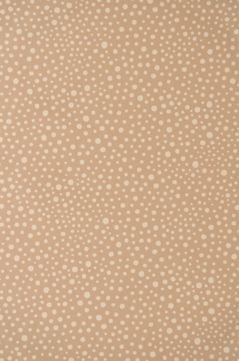 media image for Sample Dots Wallpaper in Teddy Brown 225