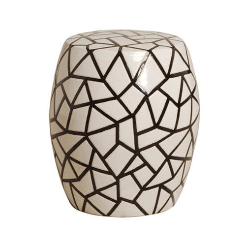 ice ray garden stool in black white design by emissary 1