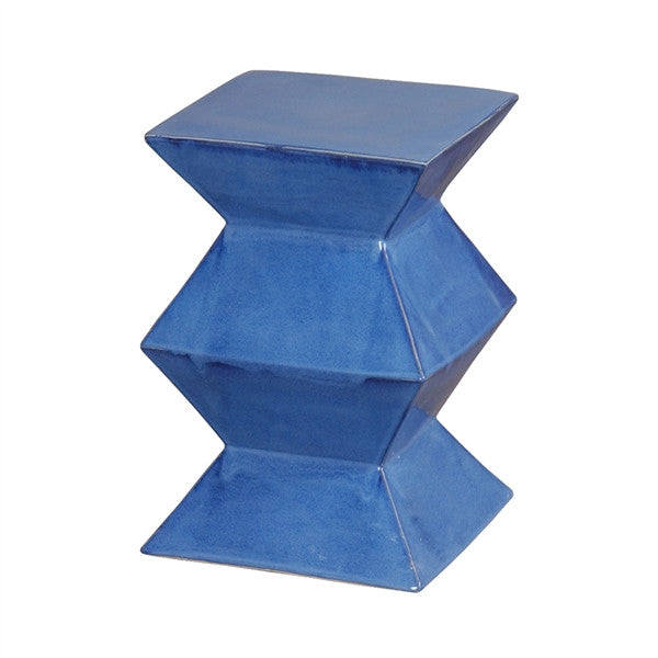 media image for zigzag garden stool in blue design by emissary 1 217