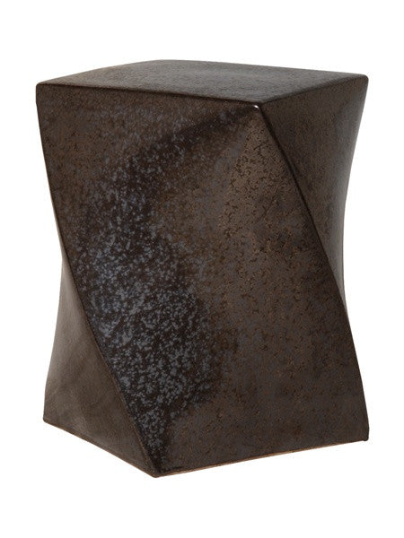 media image for twist garden stool in gunmetal design by emissary 1 241