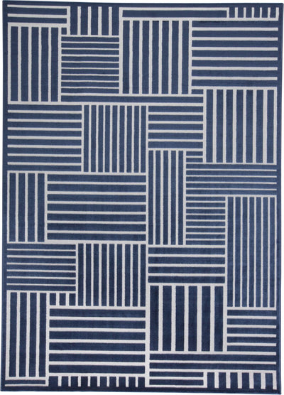 product image of Javers Blue and White Rug by BD Fine Flatshot Image 1 532