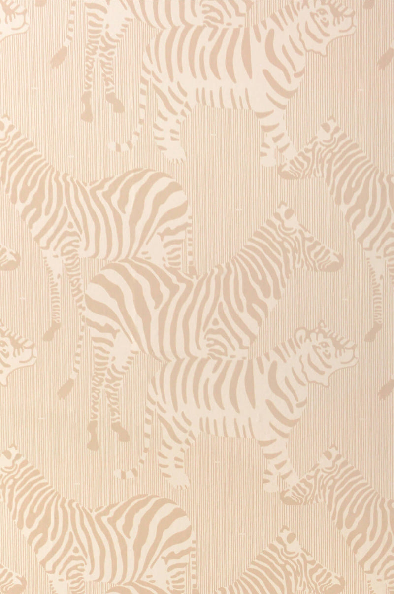media image for Safari Stripes Dusty Beige Wallpaper by Majvillan 28