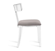 Tristan Acrylic Klismos Chair 3