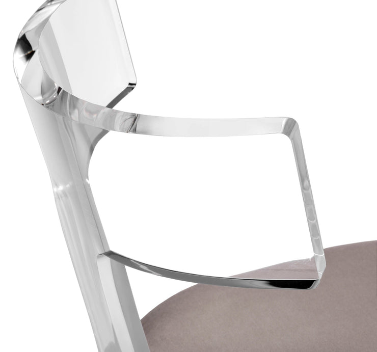 Tristan Acrylic Klismos Chair 2