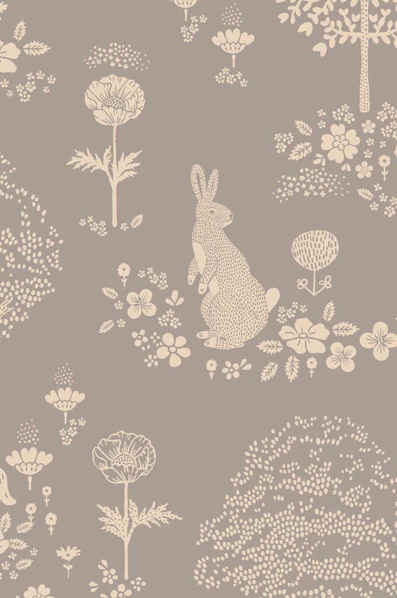 media image for Summer Fields Wallpaper in Dusty Blue 281