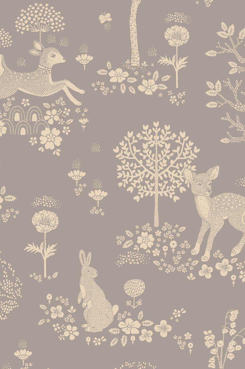 media image for Summer Fields Wallpaper in Dusty Blue 223