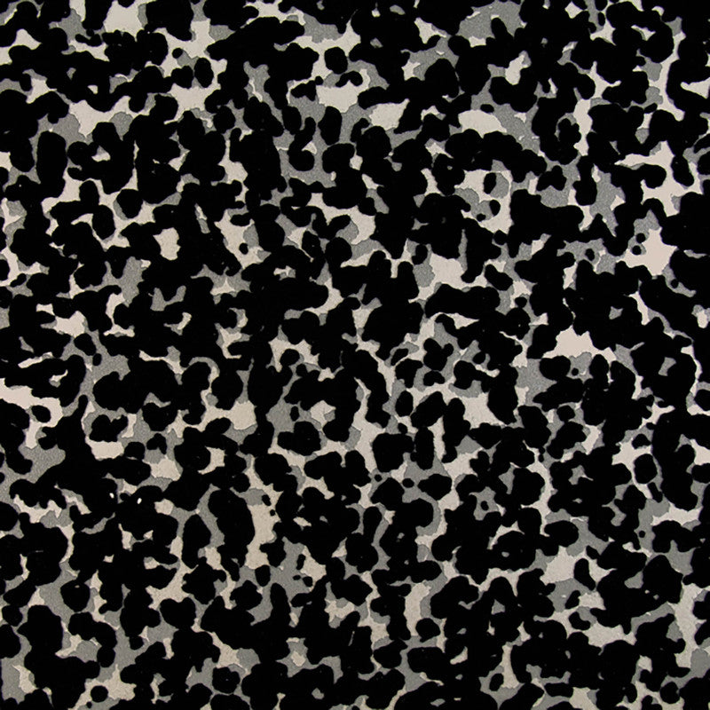 media image for Abstract Shimmering Flocked Wallpaper in Silver/Black 269