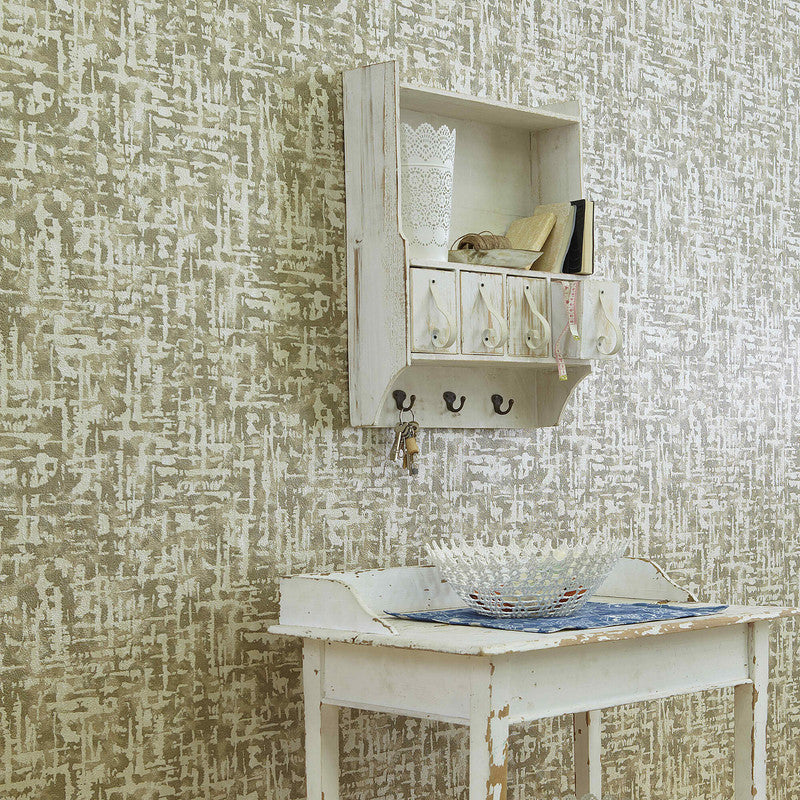 media image for Abstract Contemporary Textured Wallpaper in Bisque/Brown 25