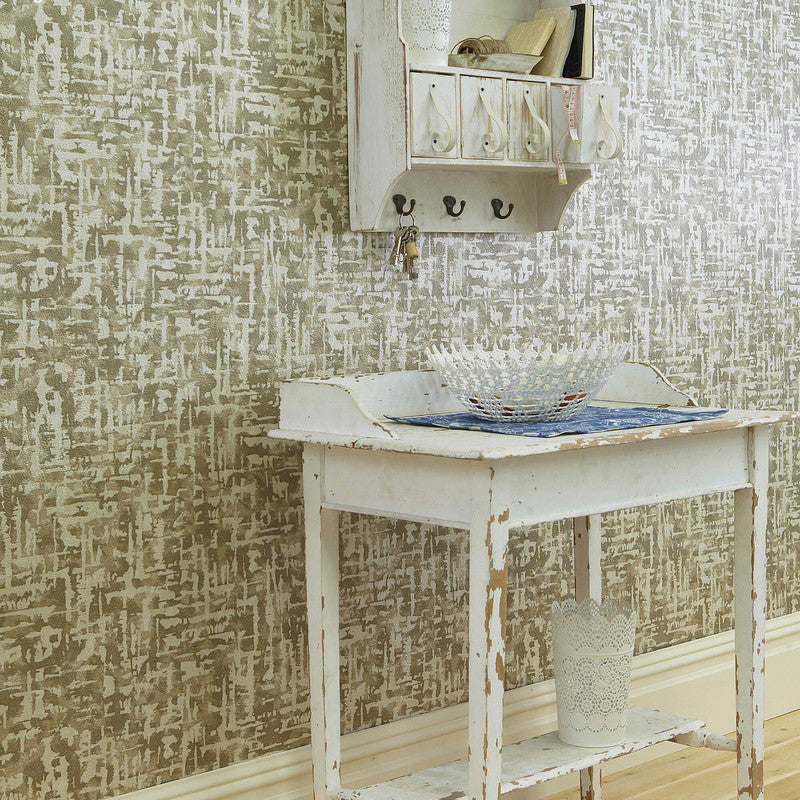 media image for Abstract Contemporary Textured Wallpaper in Bisque/Brown 280