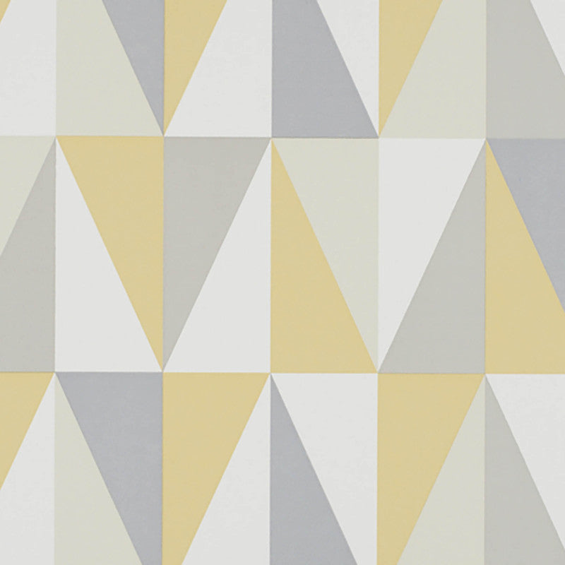 media image for Sample Geometric Sharp-Edge Wallpaper in Mustard/Grey/Beige 272