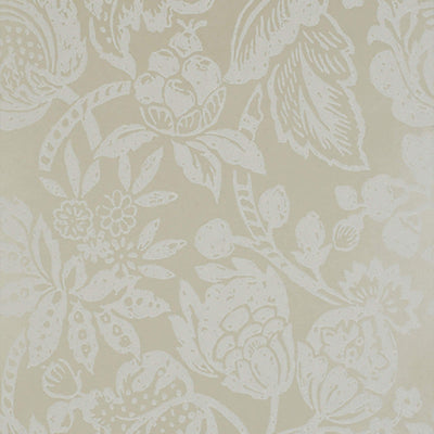 product image of Sample Floral Tropical Large Textured Wallpaper in Buttercream/Citrus 59