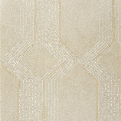 product image of Geometric Ogee Beaded Wallpaper in Citron 598