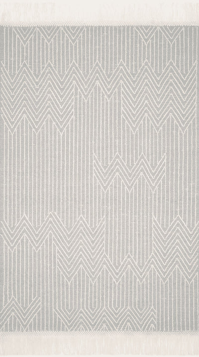 product image of Newton Hand Tufted Lt Grey / Ivory Rug Flatshot Image 1 552