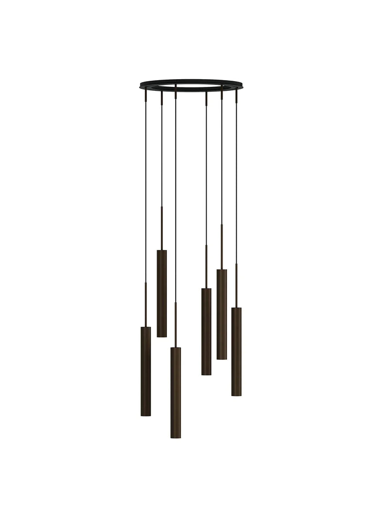 media image for Tubulaire 6 Light Chandelier Audo Copenhagen 71217 001167 3 299