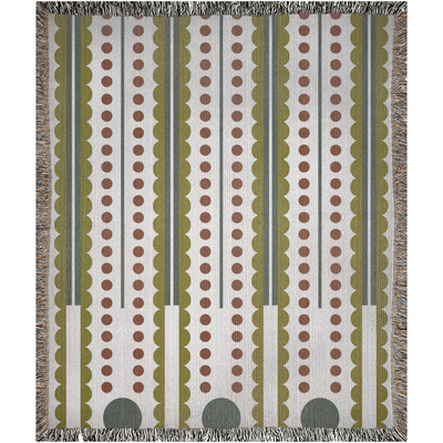 product image for Olive & Cranberry Woven Blanket 31