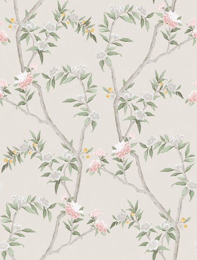 product image for Spring Blossom Chinoiserie Wallpaper in Beige 32