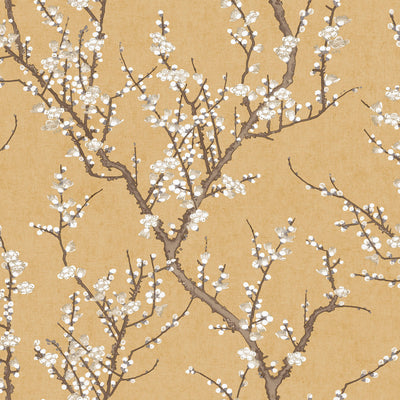 product image for Spring Blossom Sakura Tree Wallpaper in Yellow 50