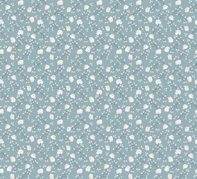 product image for Spring Blossom Petit Flowers Wallpaper in Blue 83