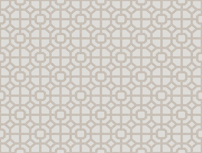 media image for Spring Blossom Lattice Wallpaper in Beige 216