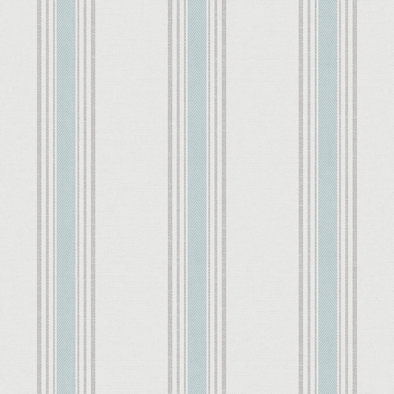 media image for Spring Blossom Stripes Wallpaper in Turquoise 23