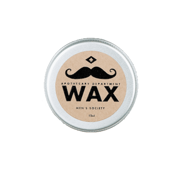 moustache wax 15ml design by mens society 1