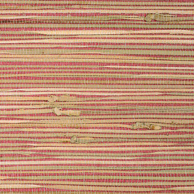 media image for Grasscloth Natural Texture Wallpaper in Red/Beige 289
