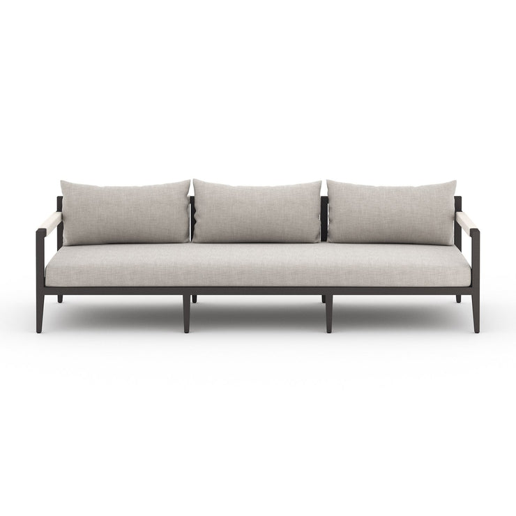 sherwood triple seater outdoor sofa bronze by Four Hands 4