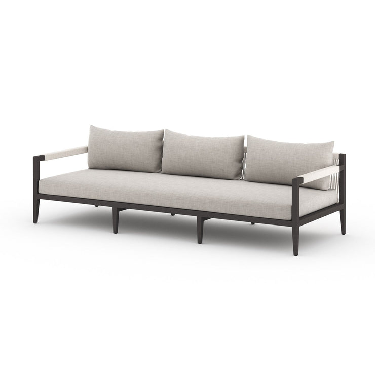 sherwood triple seater outdoor sofa bronze by Four Hands 12