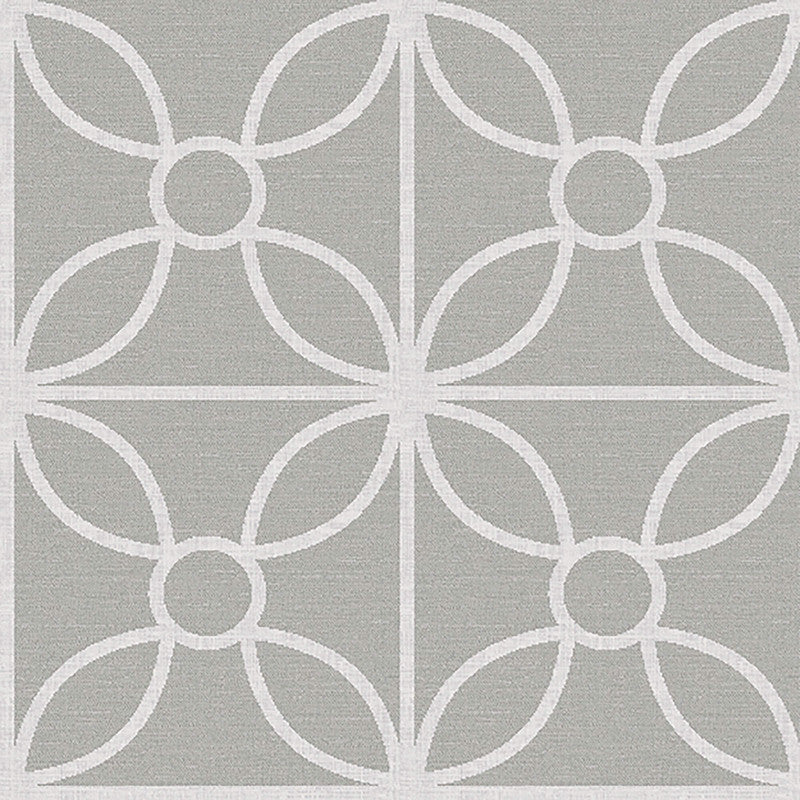 media image for Trellis Textured Wallpaper in Dark Grey/Cream 257