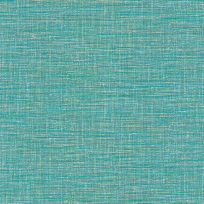 product image of Faux Grasscloth Wallpaper in Teal 539