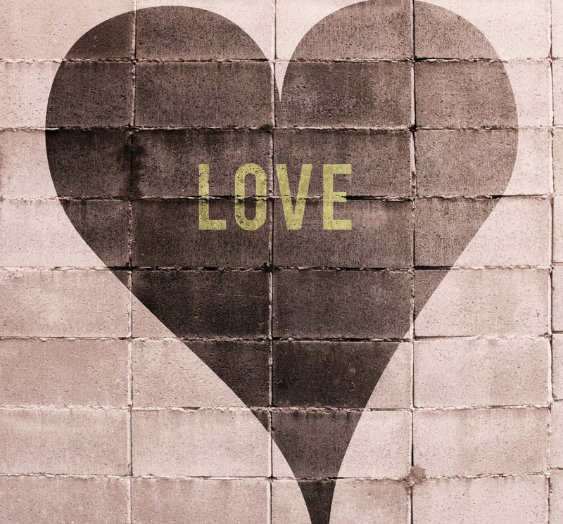 media image for Elle Decoration Heart of Stone Wall Mural in Rose 211