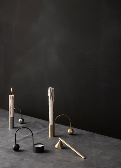product image for Balance Tealight Holder in Black Brass by Ferm Living 70