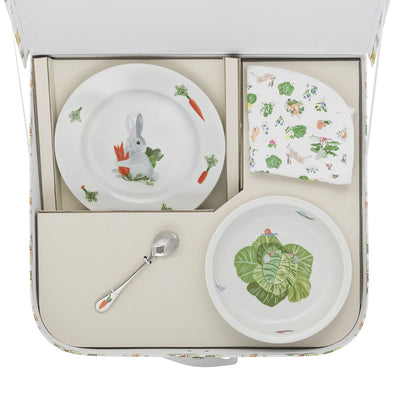 product image for friends of the vegetable garden suitcase plate bowl set with bib 2 53
