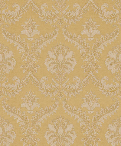 product image of Sample Damasco Wallpaper in Golden Yellow 588