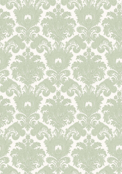 product image of Sample Damasco Wallpaper in Medium Blue 513