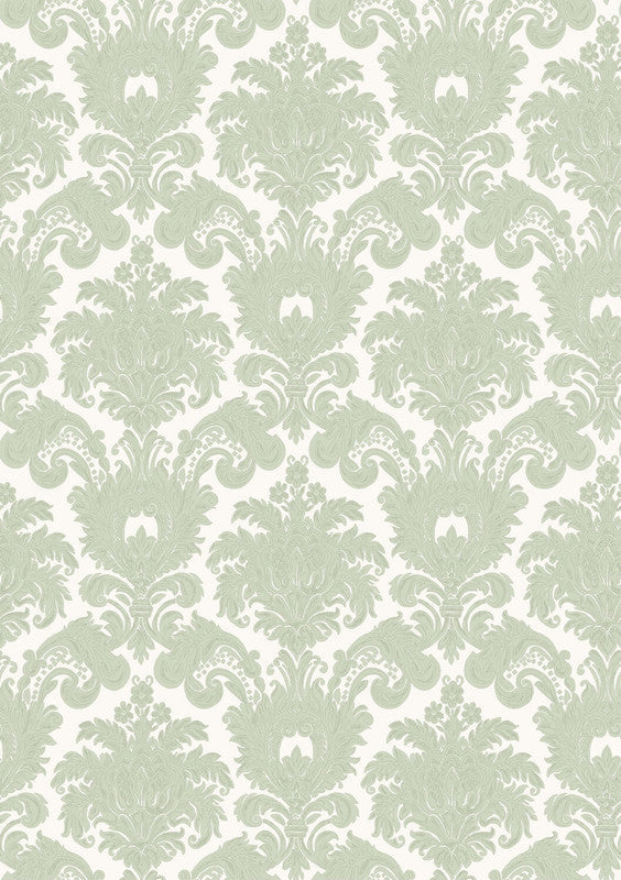 media image for Sample Damasco Wallpaper in Medium Blue 239