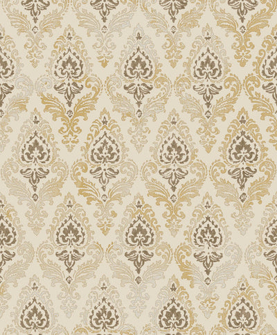 product image for Damasco Wallpaper in Yellow 67