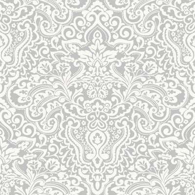 product image of Sample Damasco Wallpaper in Argento 52