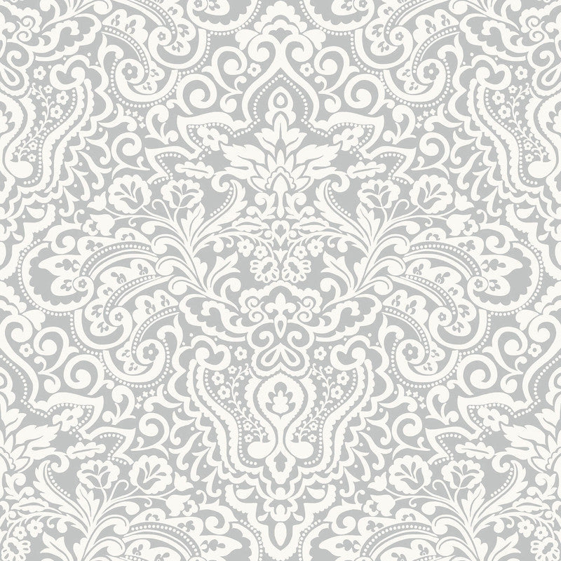 media image for Sample Damasco Wallpaper in Argento 219