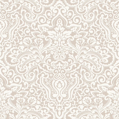 product image for Damasco Wallpaper in Dove/White 41