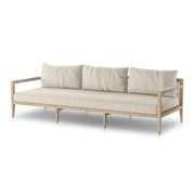 sherwood triple seater outdoor sofa washed brown by Four Hands 13