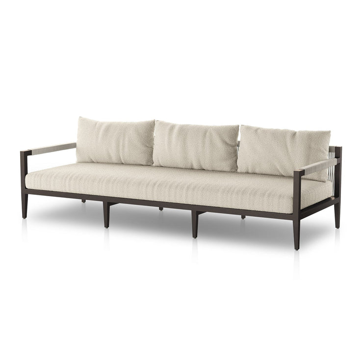 sherwood triple seater outdoor sofa bronze by Four Hands 13