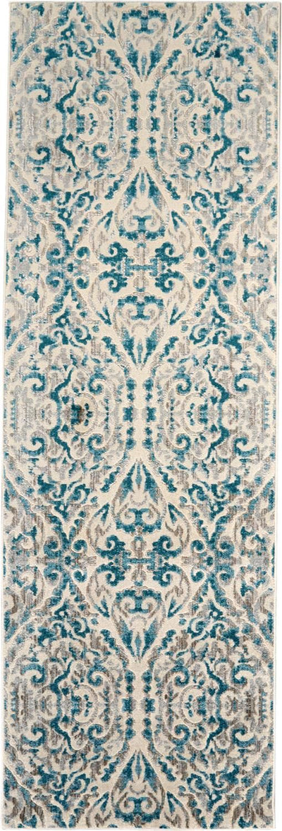 product image for Arsene Teal and Ivory Rug by BD Fine Flatshot Image 1 69