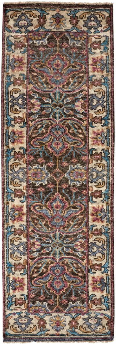 product image for Bashyr Blue and Gold Rug by BD Fine Flatshot Image 1 58