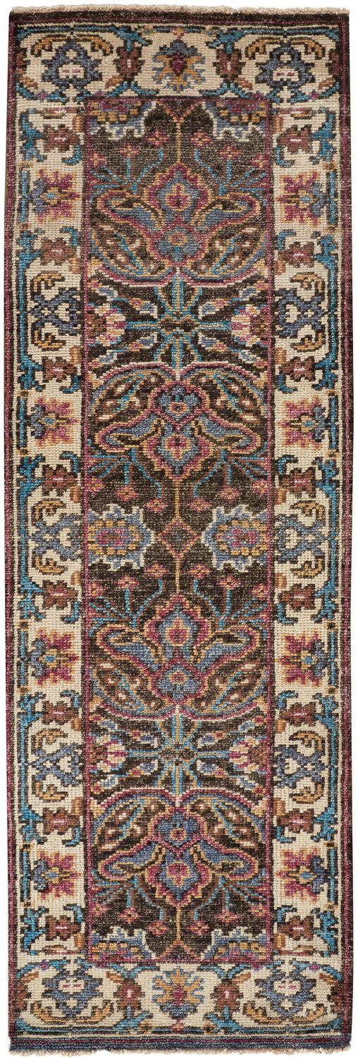 media image for Bashyr Blue and Gold Rug by BD Fine Flatshot Image 1 224