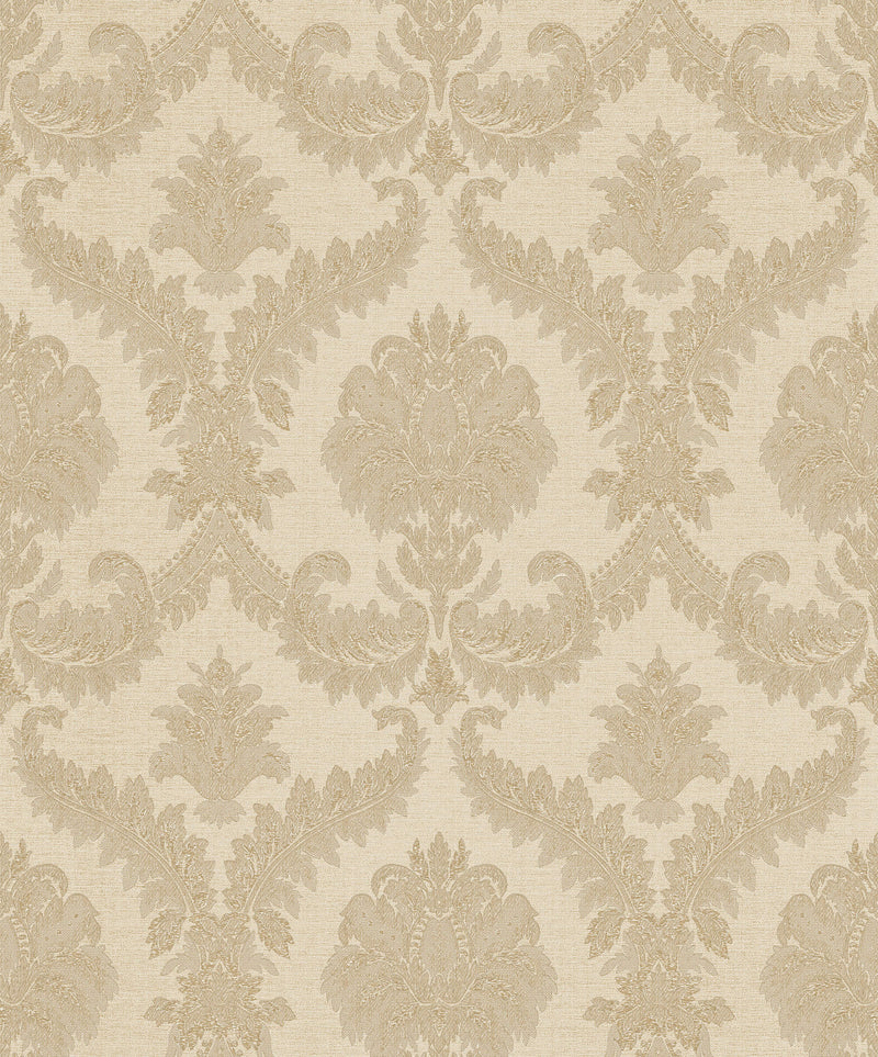 media image for sample damasco imperiale beige wallpaper from cottage chic collection by galerie wallcoverings 1 279