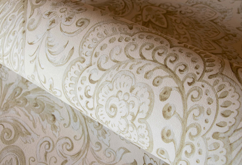 media image for Tahiti Coconut Wallpaper from the Tropical Collection by Galerie Wallcoverings 251